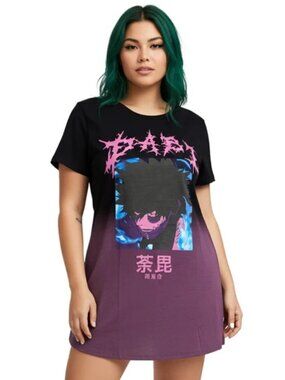 My Hero Academia Dabi Dip-Dye Juniors T-Shirt Dress New XS-XL